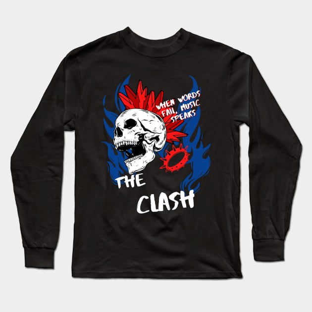 the clash ll punkoholic Long Sleeve T-Shirt by daley doodles